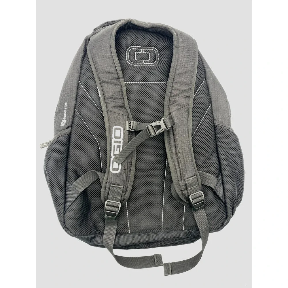 Ogio Excelsior Backpack Gray Black Geometric Pattern Travel Laptop School Work